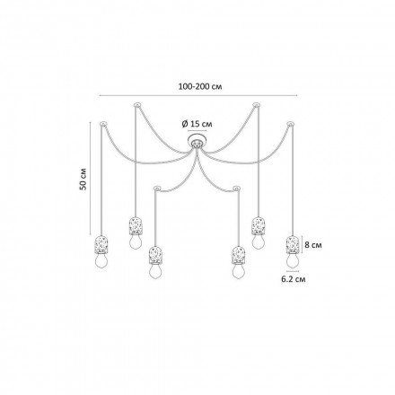 Люстра подвесная Arte Lamp Bender A4321SP-6GY