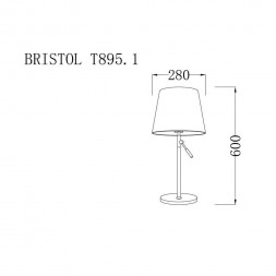 Настольная лампа Lucia Tucci Bristol T895.1