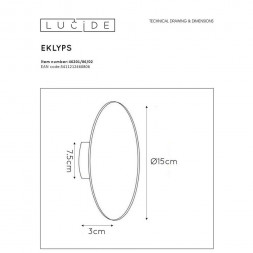 Настенный светильник Lucide Eklyps Led 46201/06/02