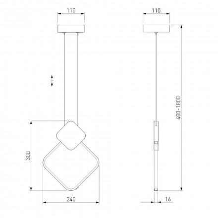 Подвесной светильник Eurosvet Style 50216/1 LED черный жемчуг