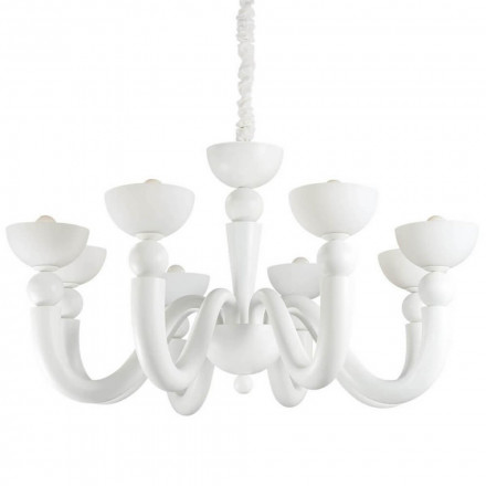 Подвесная люстра Ideal Lux Bon Bon SP8 Bianco 094007