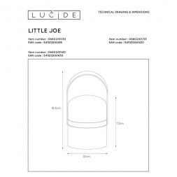 Светильник уличный светодиодный Lucide Little Joe 06802/01/30