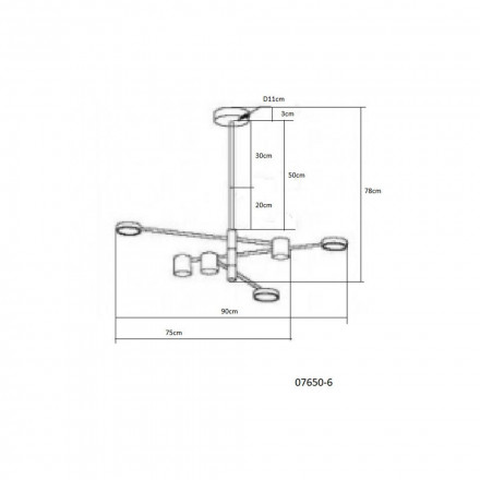 Подвесная люстра Kink Light Мекли 07650-6,02