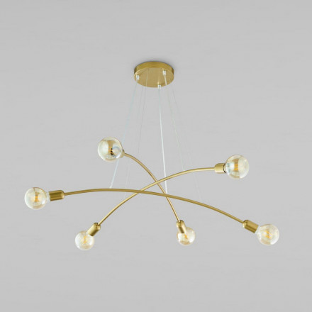 Подвесная люстра TK Lighting 2728 Helix Gold