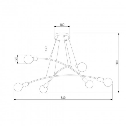 Подвесная люстра TK Lighting 2728 Helix Gold