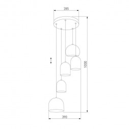 Подвесная люстра TK Lighting 2830 Tempre