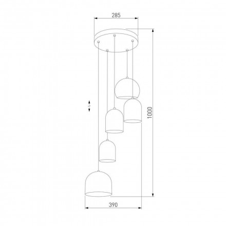 Подвесная люстра TK Lighting 2830 Tempre