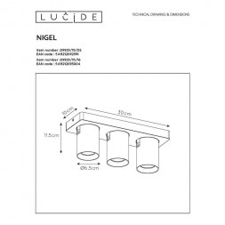 Спот Lucide Nigel 09929/15/02