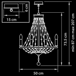 Подвесная люстра Lightstar Castello 744088