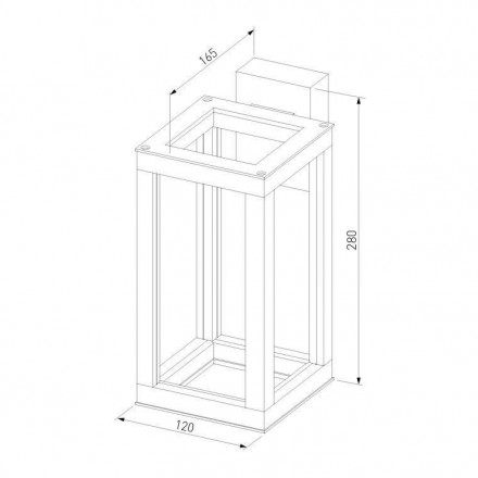 Светильник уличный настенный Elektrostandard Frame 1527 Techno Led серый 4690389172342