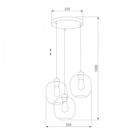 Подвесная люстра TK Lighting 3184 Elio