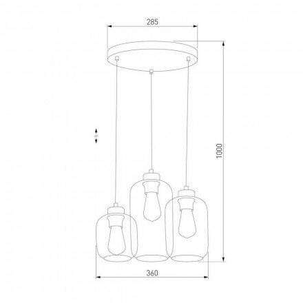 Подвесная люстра TK Lighting 3185 Marco