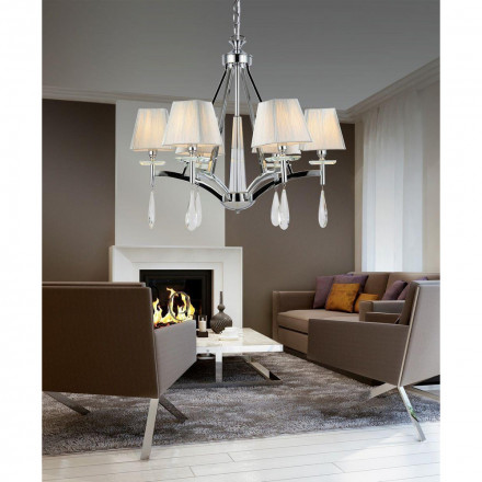 Подвесная люстра Lumina Deco Valentina LDP 1240-6 CHR