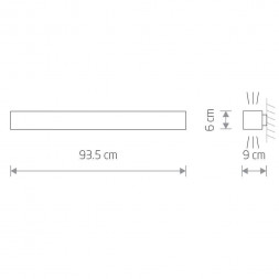 Настенный светильник Nowodvorski Soft Wall Led 90x6 7534