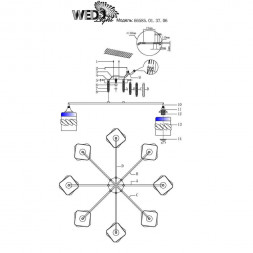 Потолочная люстра Wedo Light Lodi 66585.01.37.08