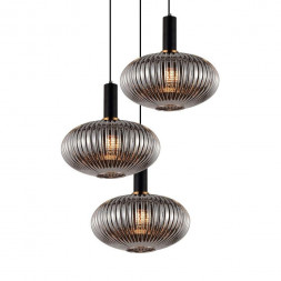 Подвесная люстра Lumina Deco Floril LDP 1216-3 GY+BK