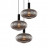 Подвесная люстра Lumina Deco Floril LDP 1216-3 GY+BK