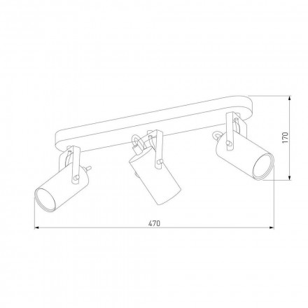 Спот TK Lighting 2799 Redo Black Gold