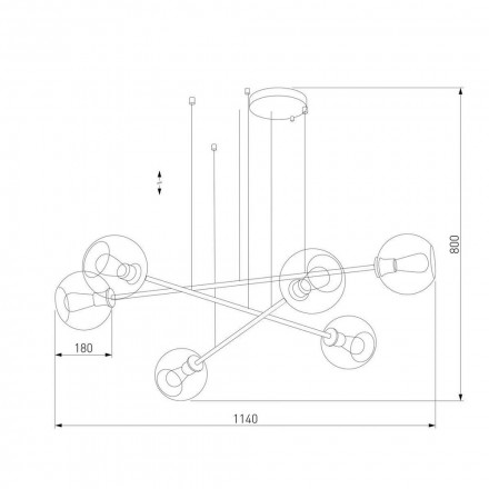 Подвесная люстра TK Lighting 3340 Libra