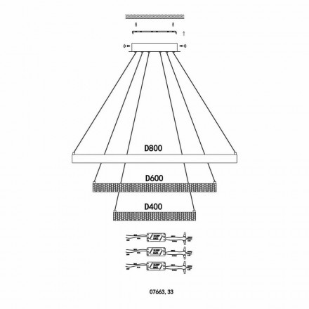Подвесной светильник Kink Light Селена 07663,36