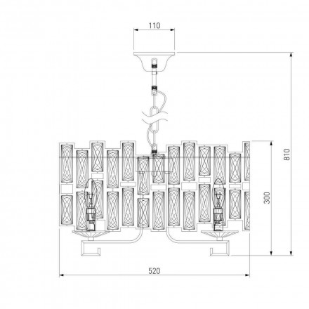 Люстра подвесная Bogates Frammenti 352/5 Strotskis Smart