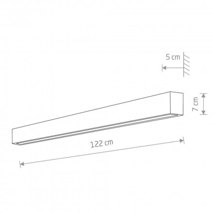Настенный светильник Nowodvorski Straight Wall Led L 7563