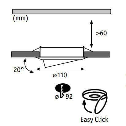 Встраиваемый светильник Paulmann Quality Line Halogen 98983