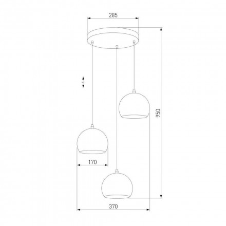 Подвесная люстра TK Lighting 3448 Yoda Gold
