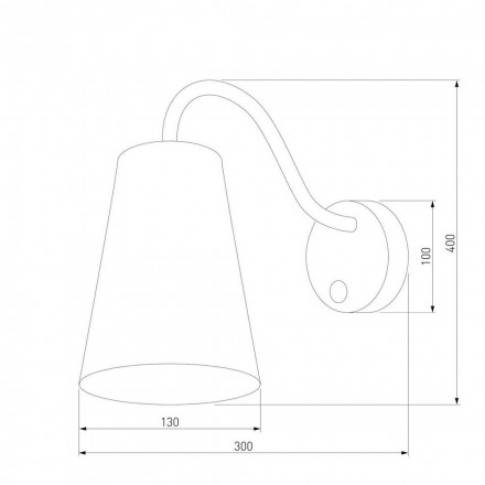 Бра TK Lighting 3240 Wire Silver