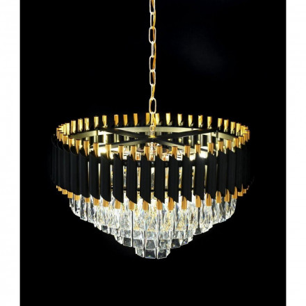 Подвесная люстра Lumina Deco Funneli LDP 6003-500 BK+F.GD