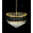 Подвесная люстра Lumina Deco Funneli LDP 6003-500 BK+F.GD