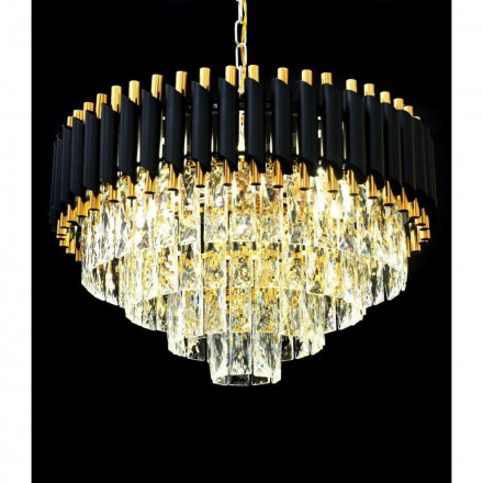 Подвесная люстра Lumina Deco Funneli LDP 6003-500 BK+F.GD