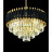 Подвесная люстра Lumina Deco Funneli LDP 6003-500 BK+F.GD