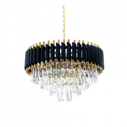 Подвесная люстра Lumina Deco Funneli LDP 6003-500 BK+F.GD