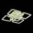 Потолочная люстра Evoled Valenta SLE500492-05RGB