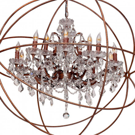 Подвесная люстра Loft IT Foucaults Orb Crystal Loft1897/15