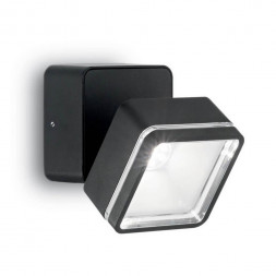 Уличный настенный светильник Ideal Lux Omega Ap Square Nero 4000K 165370