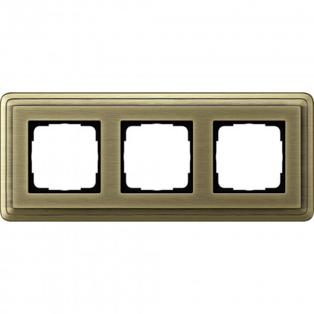 Рамка 3-постовая Gira ClassiX бронза 0213621